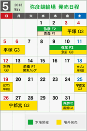 開催日程　5月